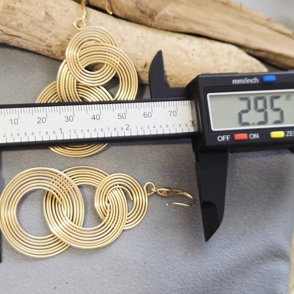 Chico's "No Droop" Concentric Circle Earrings - Picture 3 of 4